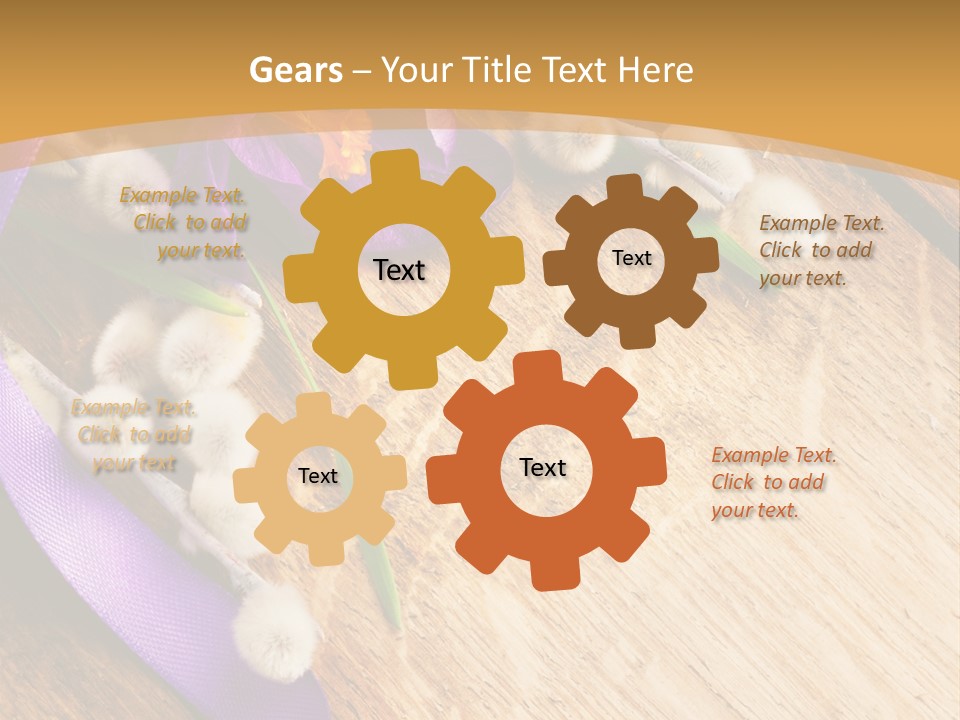 Beautiful Blue Nobody PowerPoint Template