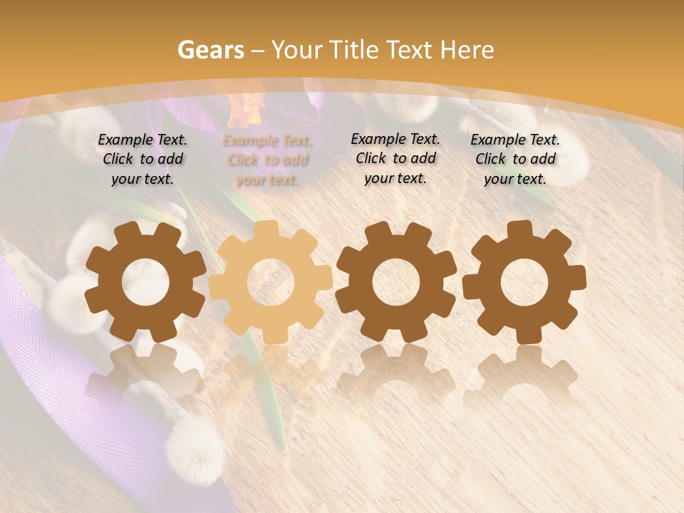 Beautiful Blue Nobody PowerPoint Template