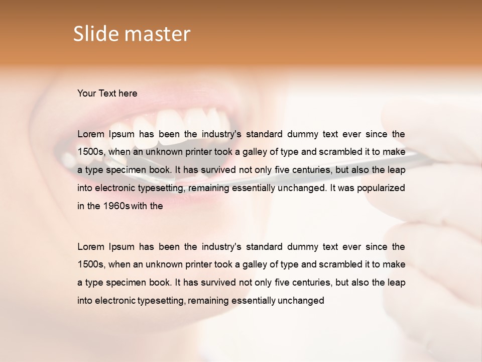 Dentist Clinical Stomatology PowerPoint Template