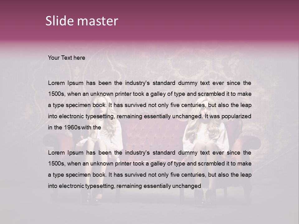 Furniture Beauty Family PowerPoint Template