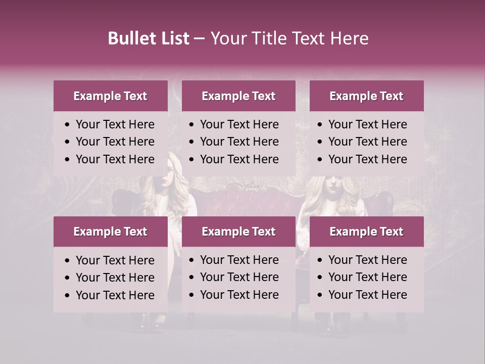 Furniture Beauty Family PowerPoint Template