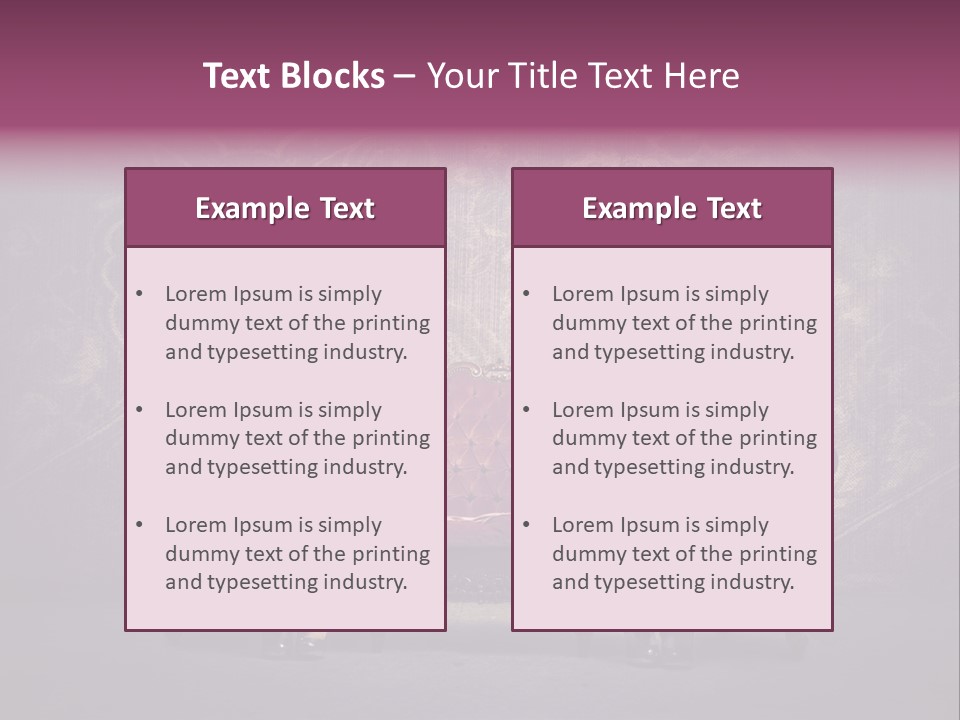 Furniture Beauty Family PowerPoint Template