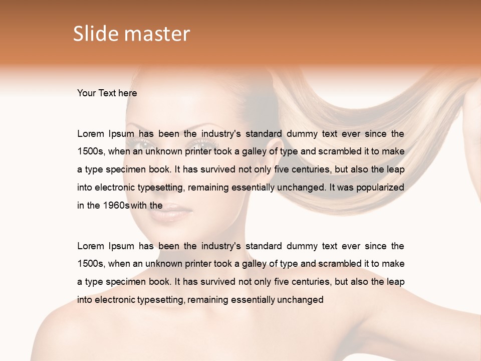 Isolated Brown Healthy PowerPoint Template