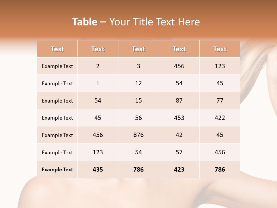 Isolated Brown Healthy PowerPoint Template