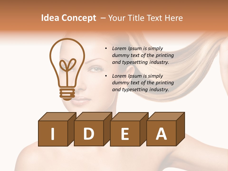 Isolated Brown Healthy PowerPoint Template