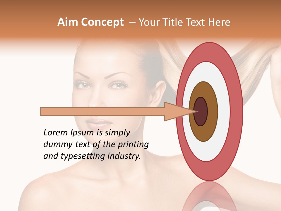 Isolated Brown Healthy PowerPoint Template