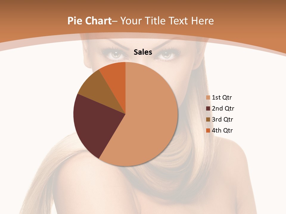 Brunette Hairstyle Makeup PowerPoint Template