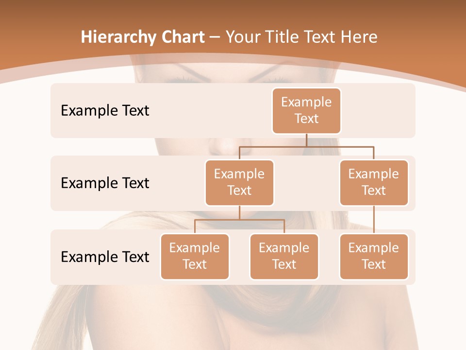 Brunette Hairstyle Makeup PowerPoint Template