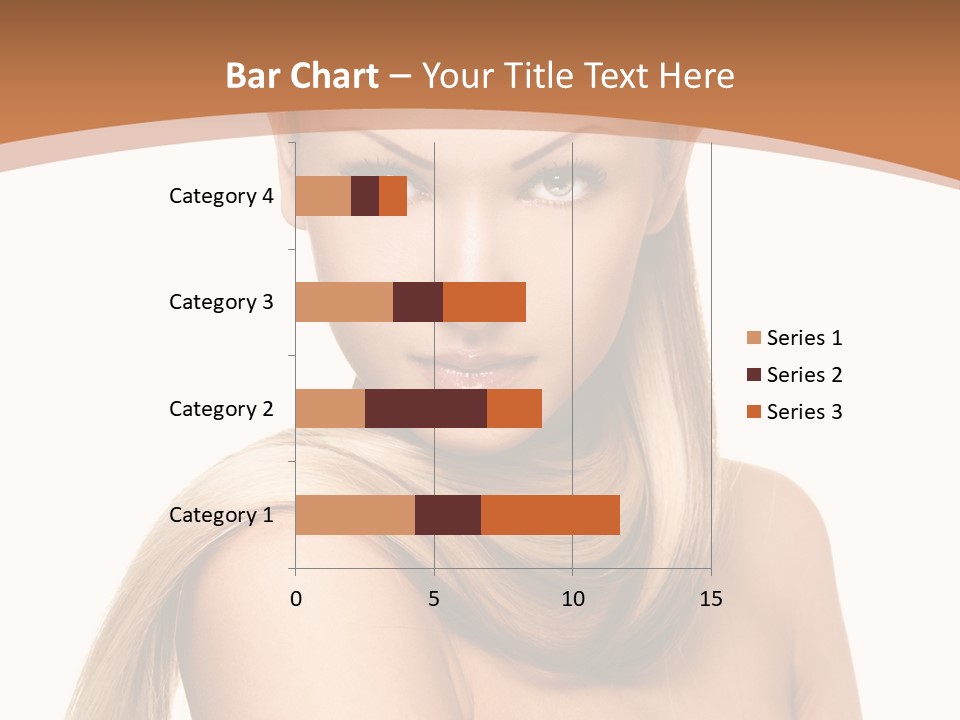 Brunette Hairstyle Makeup PowerPoint Template