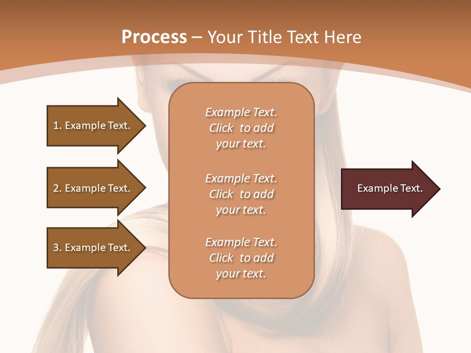 Brunette Hairstyle Makeup PowerPoint Template