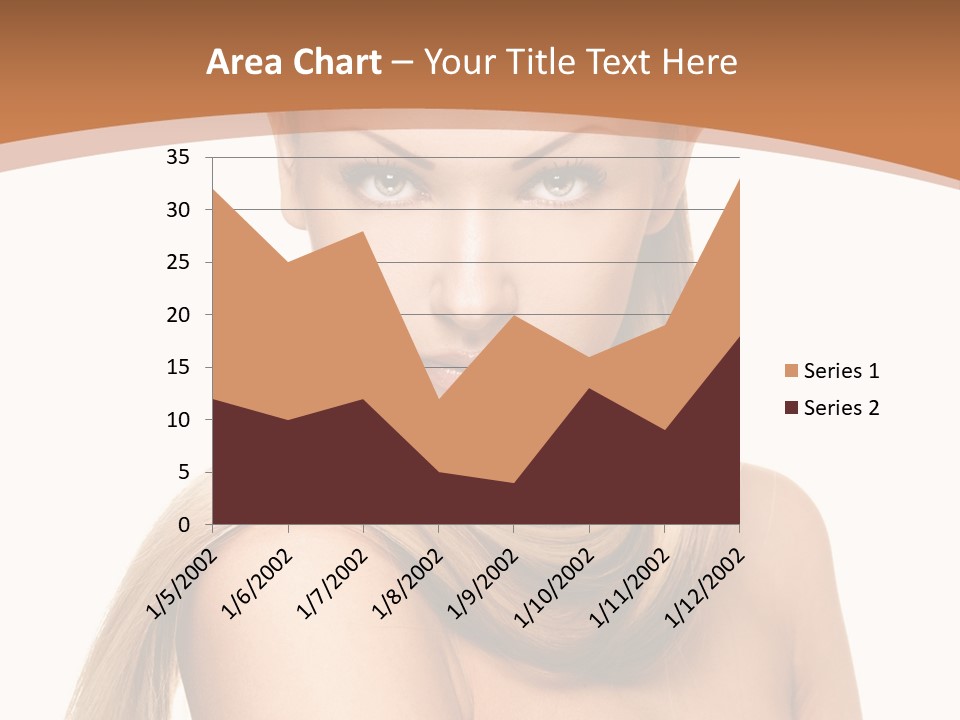 Brunette Hairstyle Makeup PowerPoint Template