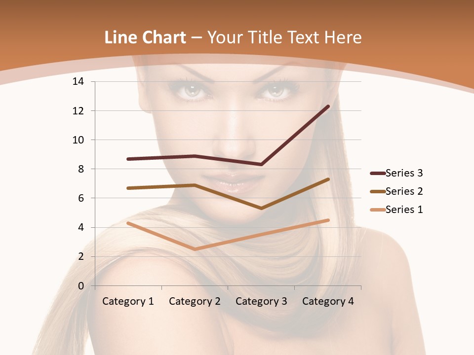 Brunette Hairstyle Makeup PowerPoint Template