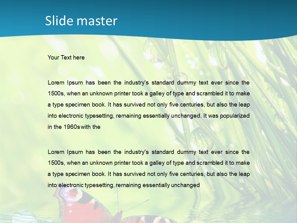 Spring Closeup Saving PowerPoint Template