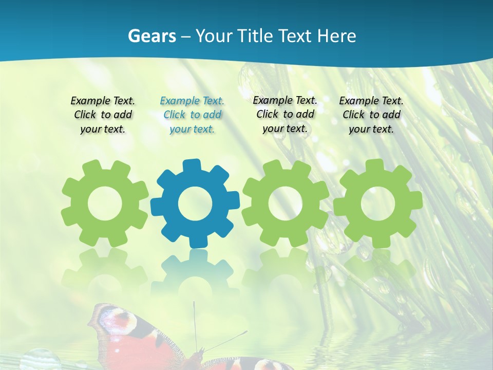 Spring Closeup Saving PowerPoint Template