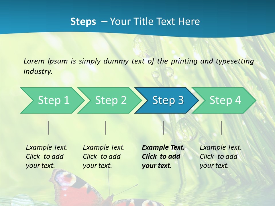 Spring Closeup Saving PowerPoint Template