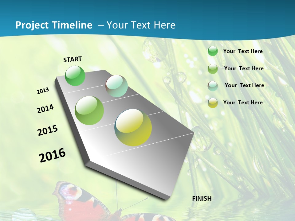 Spring Closeup Saving PowerPoint Template