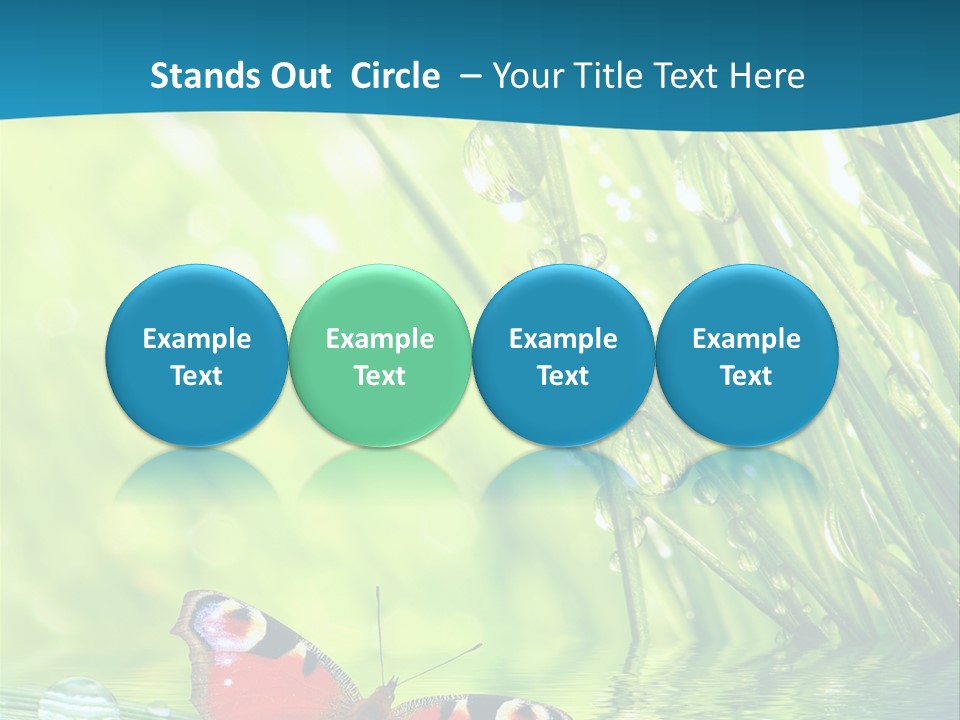Spring Closeup Saving PowerPoint Template