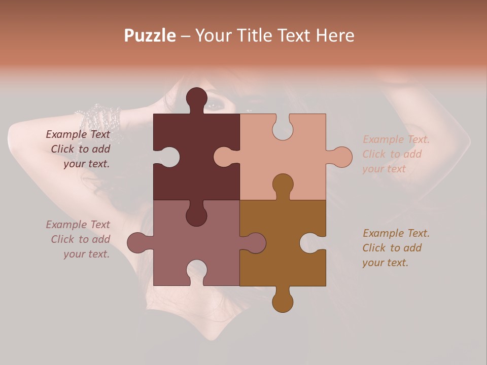 Sensual Attractive Model PowerPoint Template
