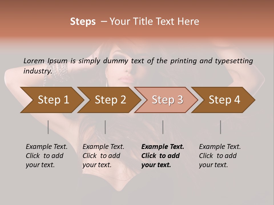 Sensual Attractive Model PowerPoint Template