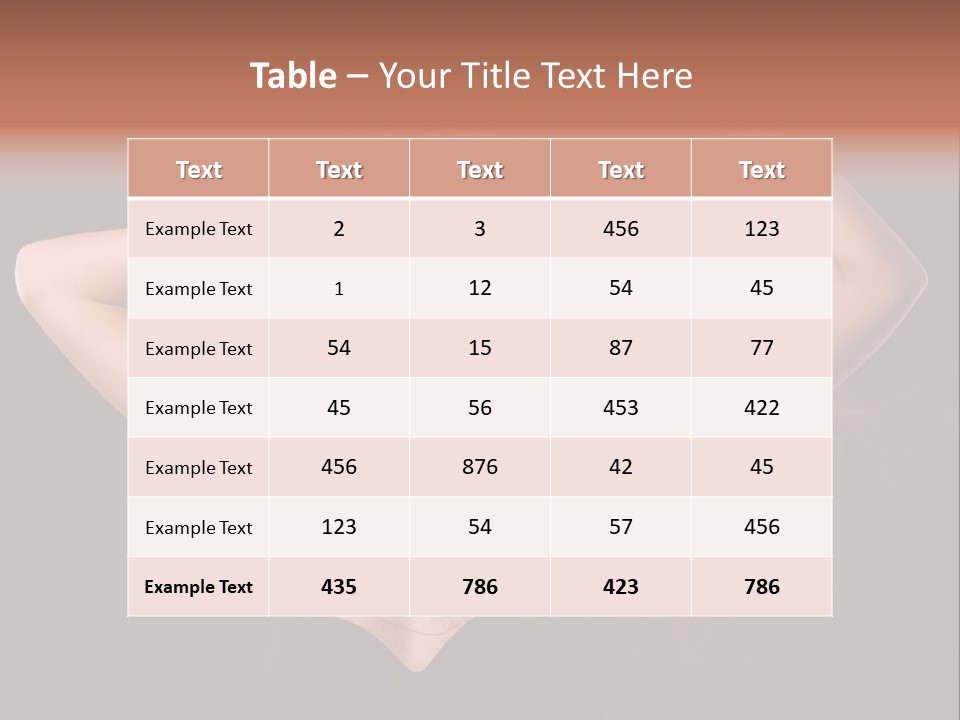 Sensual Attractive Model PowerPoint Template