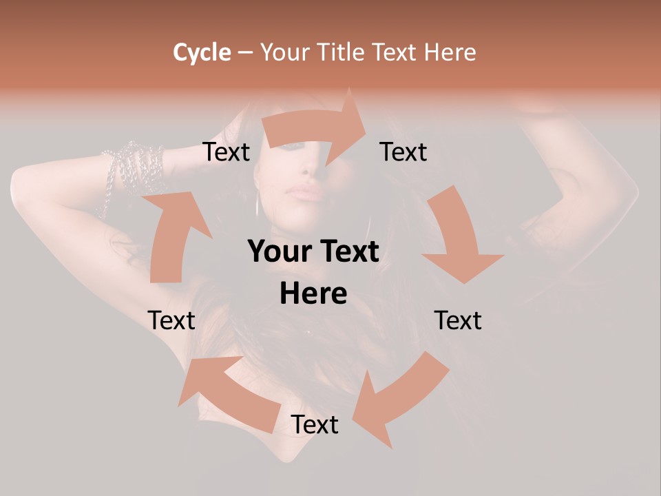 Sensual Attractive Model PowerPoint Template