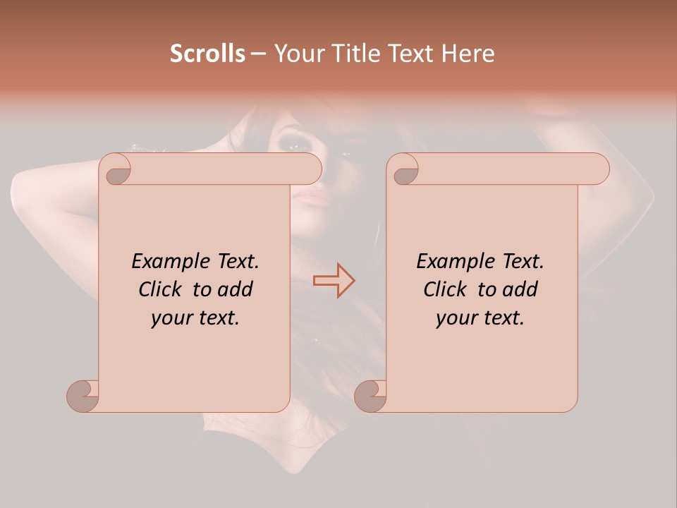 Sensual Attractive Model PowerPoint Template