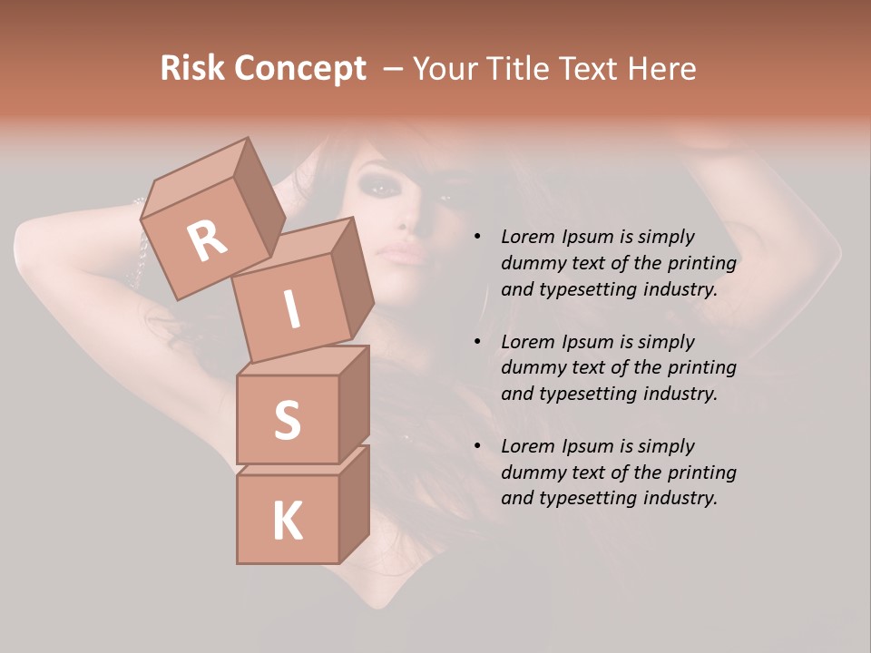 Sensual Attractive Model PowerPoint Template