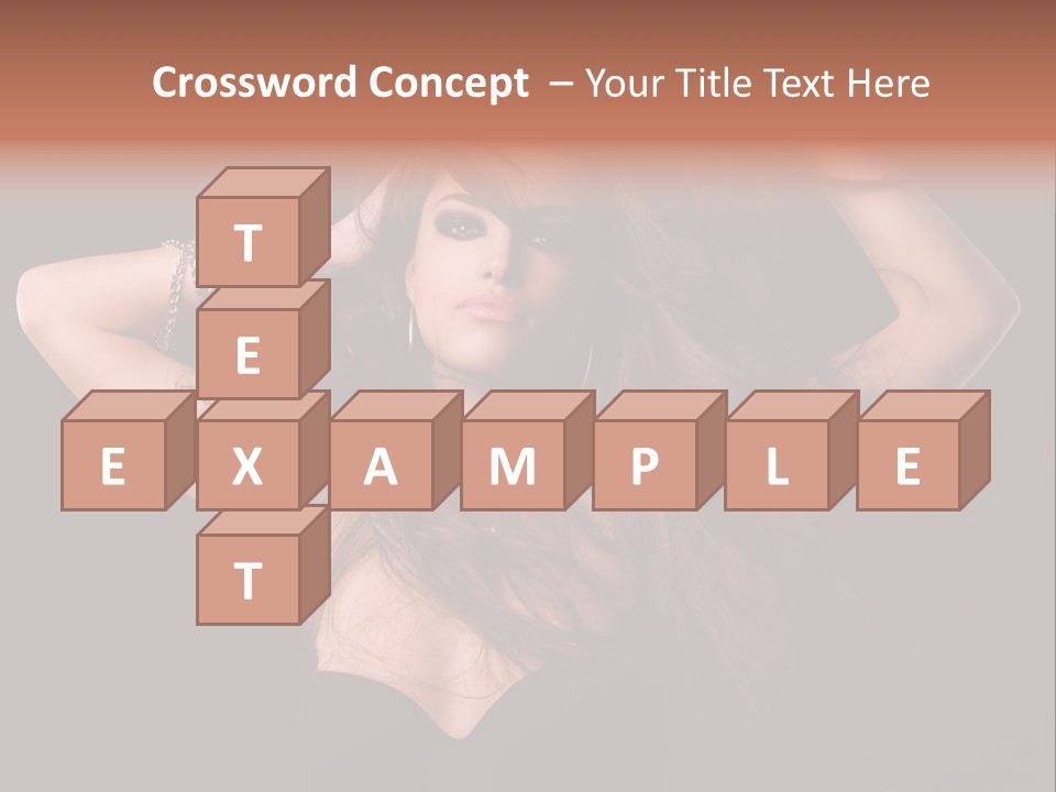 Sensual Attractive Model PowerPoint Template