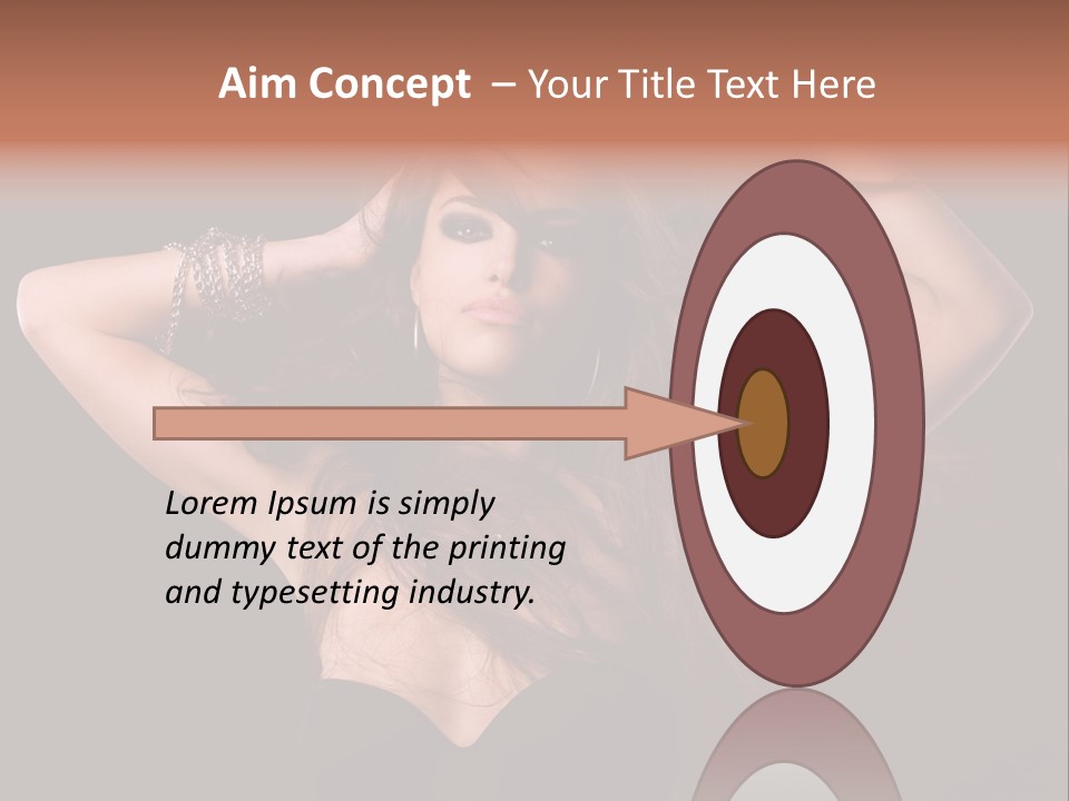 Sensual Attractive Model PowerPoint Template