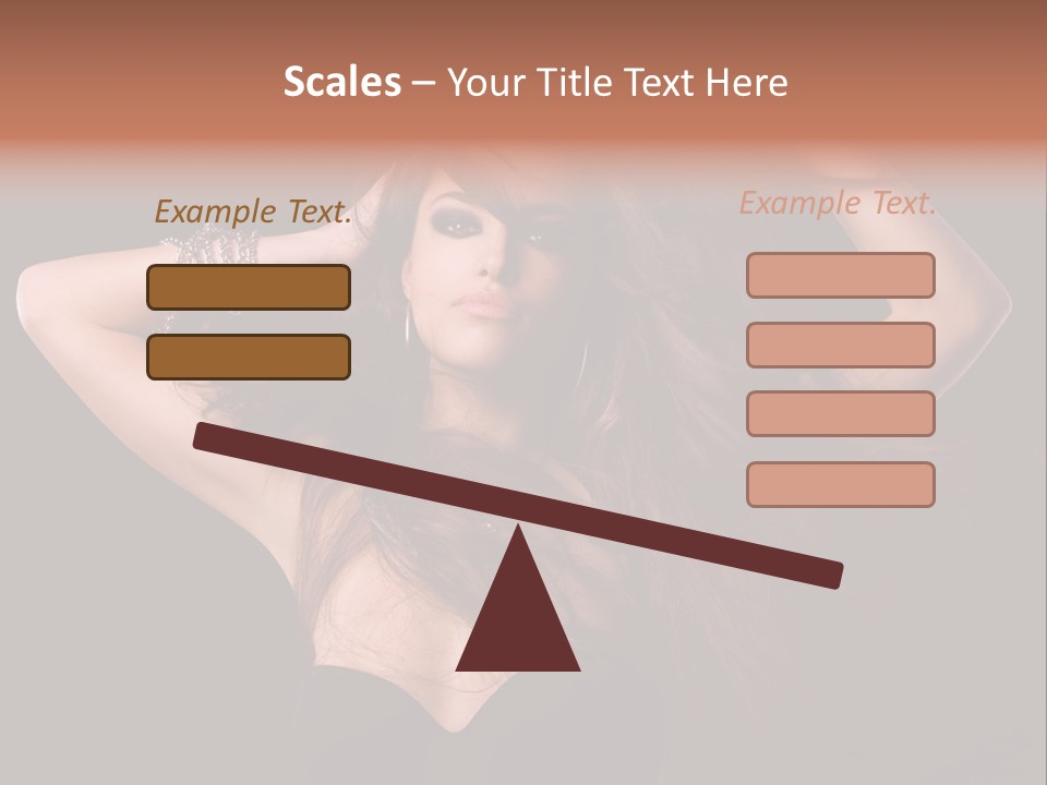 Sensual Attractive Model PowerPoint Template