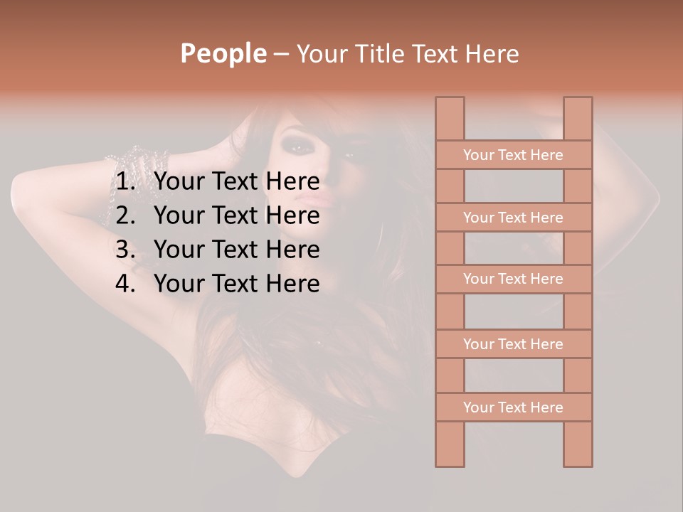 Sensual Attractive Model PowerPoint Template