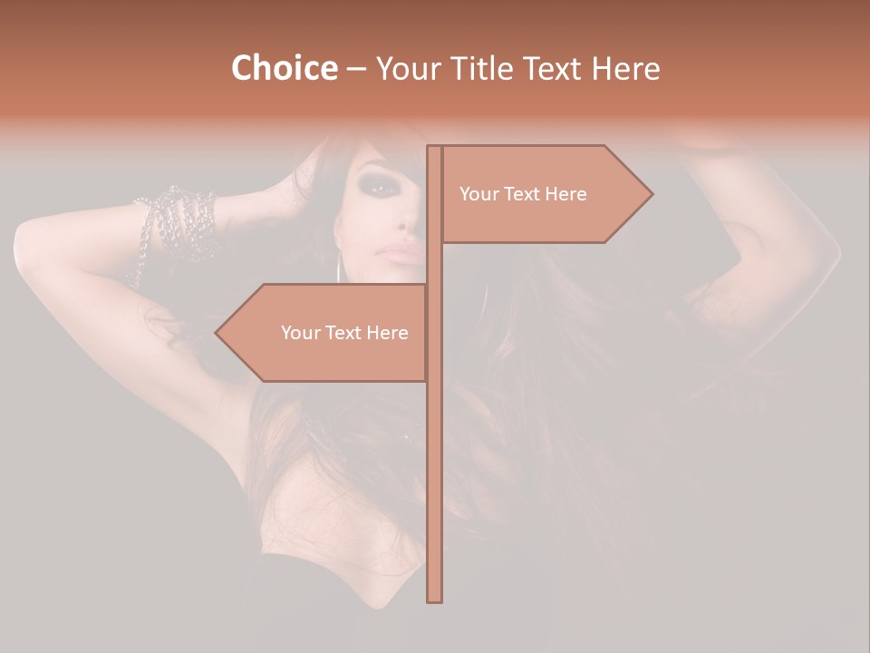 Sensual Attractive Model PowerPoint Template