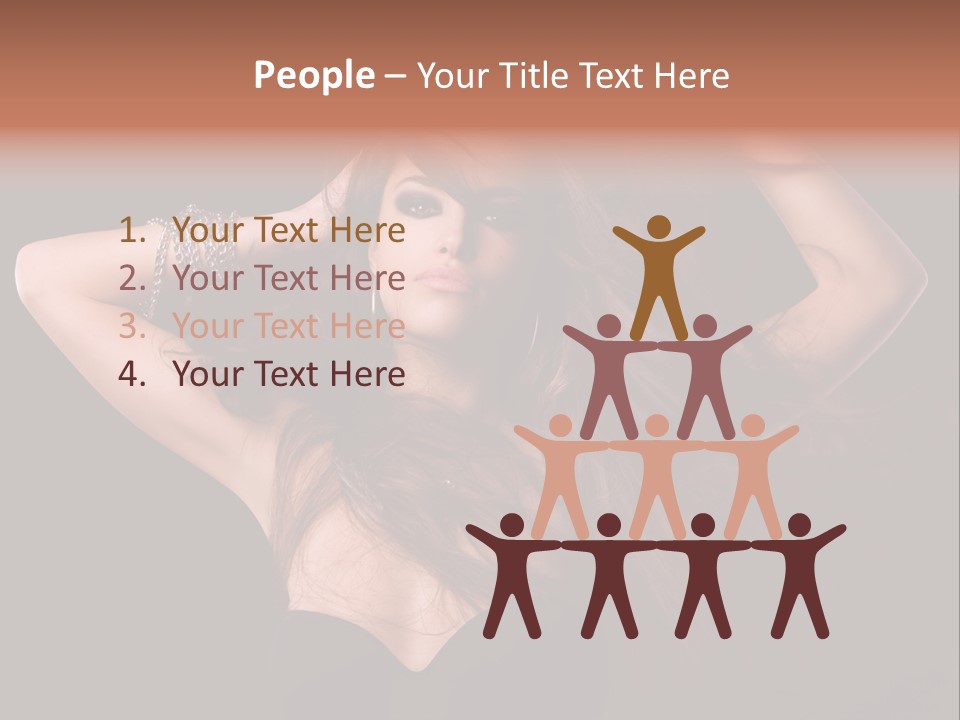 Sensual Attractive Model PowerPoint Template