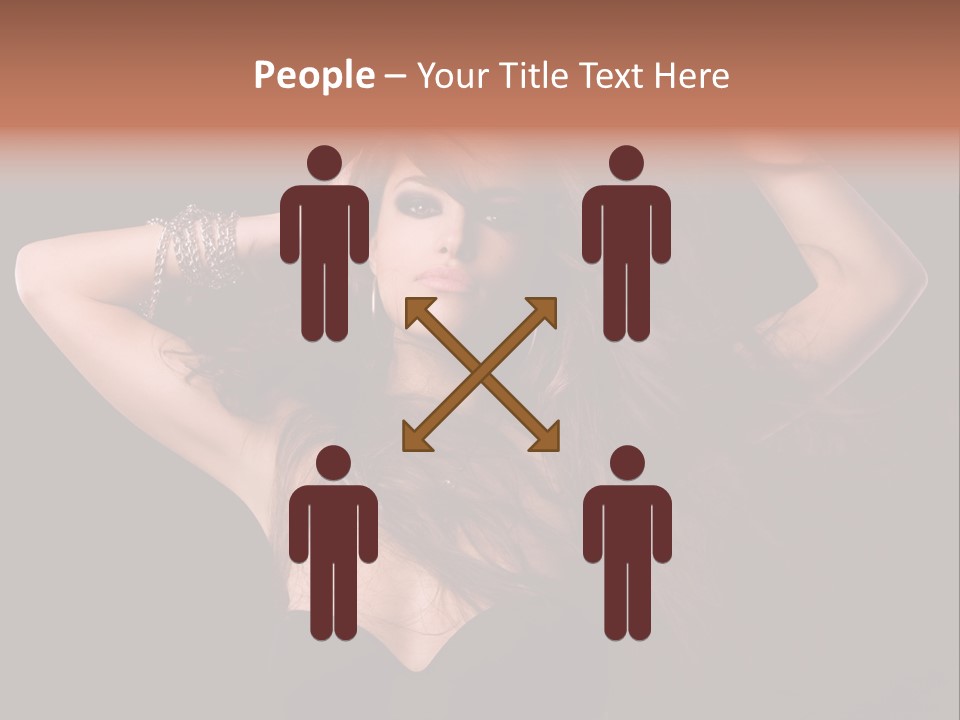 Sensual Attractive Model PowerPoint Template