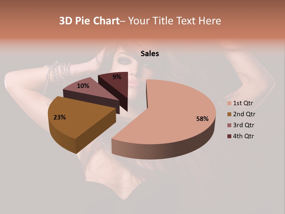 Sensual Attractive Model PowerPoint Template