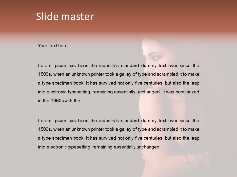 Profile Fashion Look PowerPoint Template