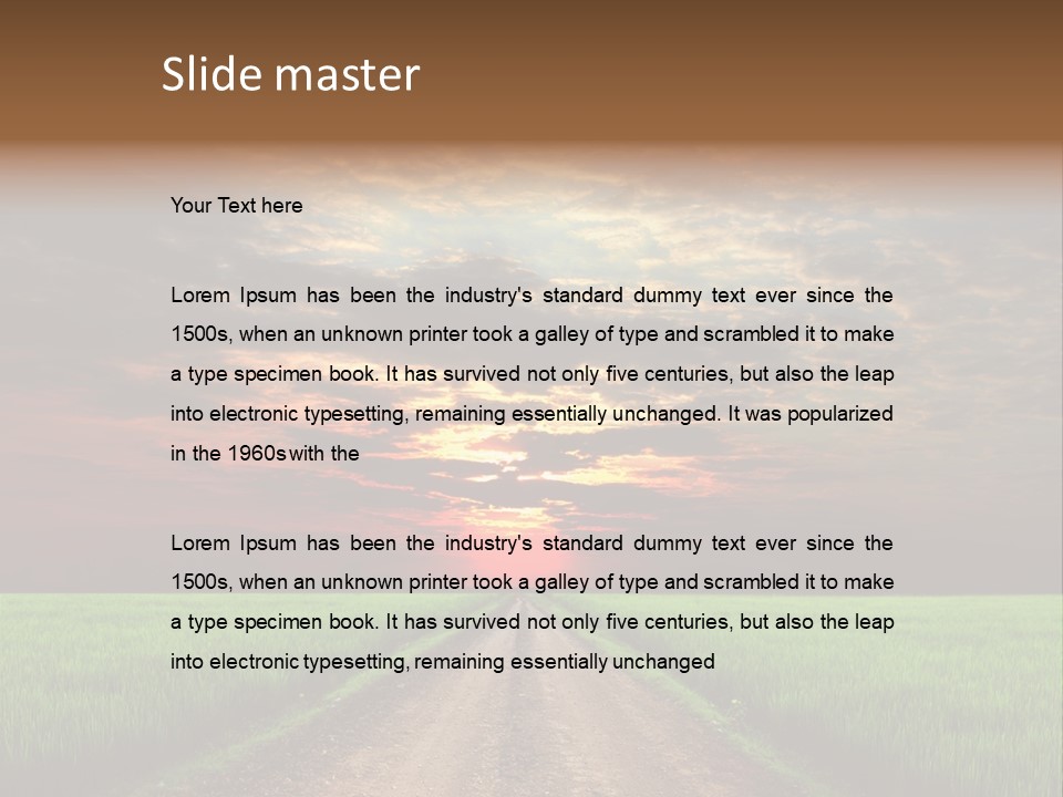 Path Field Forest PowerPoint Template