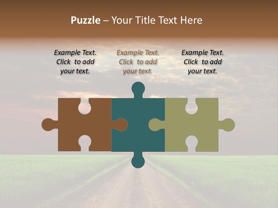 Path Field Forest PowerPoint Template