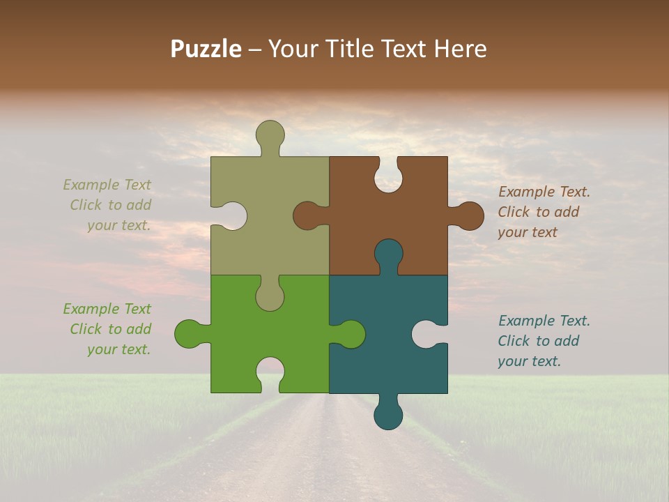 Path Field Forest PowerPoint Template