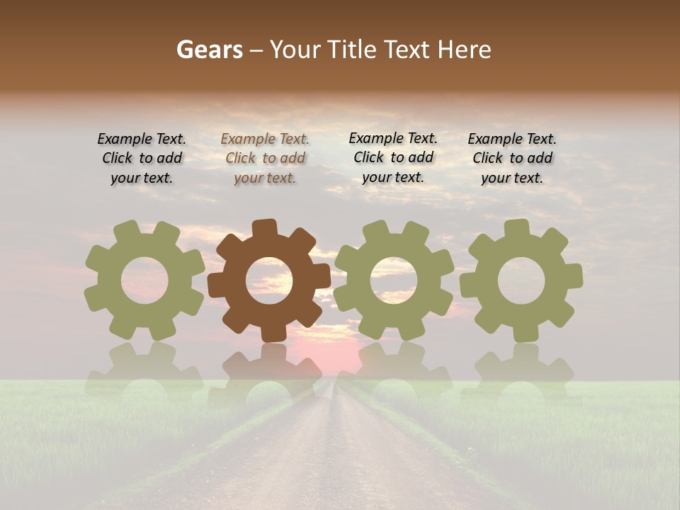 Path Field Forest PowerPoint Template