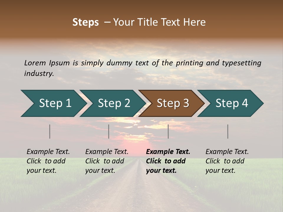 Path Field Forest PowerPoint Template