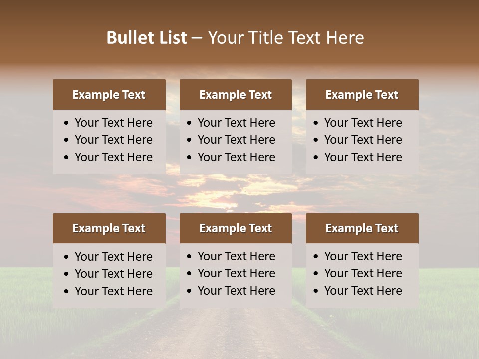 Path Field Forest PowerPoint Template