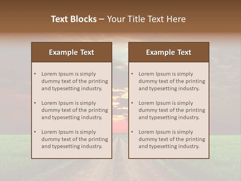 Path Field Forest PowerPoint Template