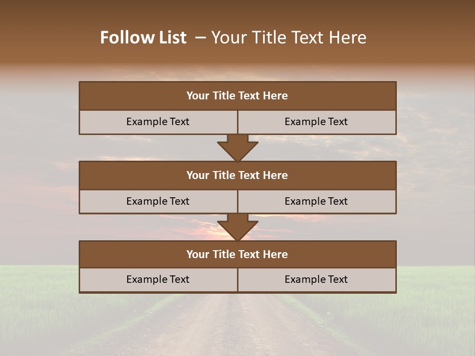 Path Field Forest PowerPoint Template