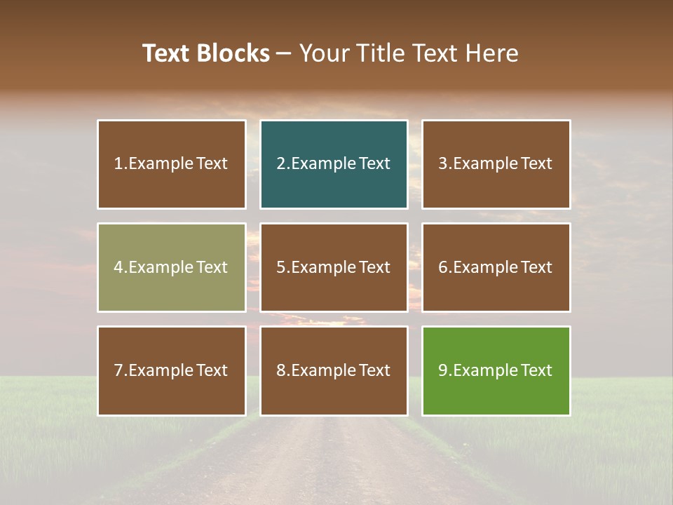 Path Field Forest PowerPoint Template