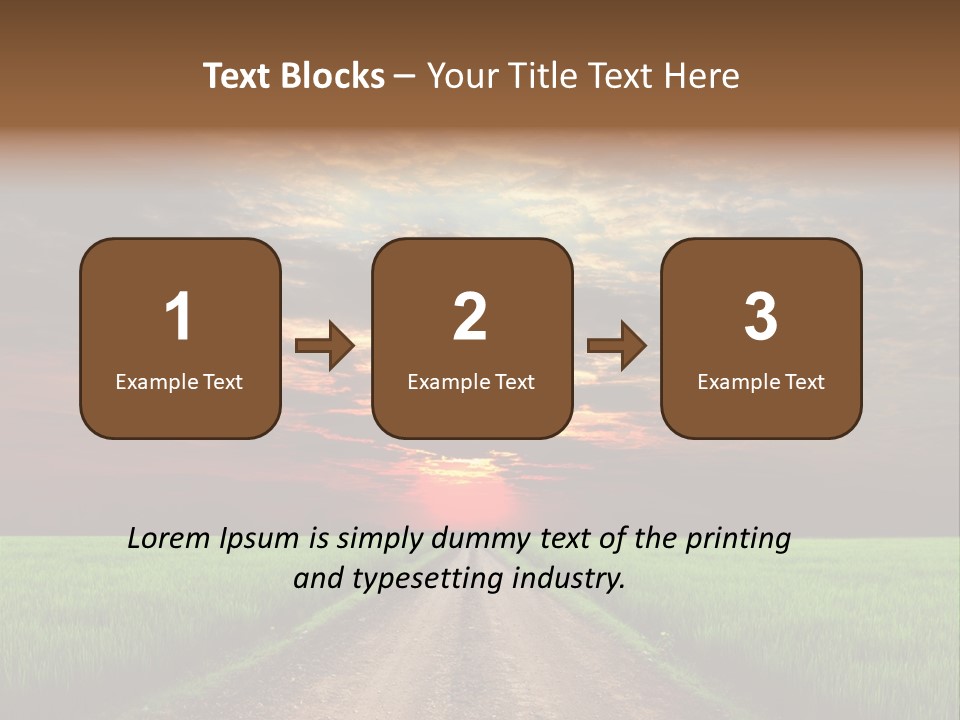 Path Field Forest PowerPoint Template