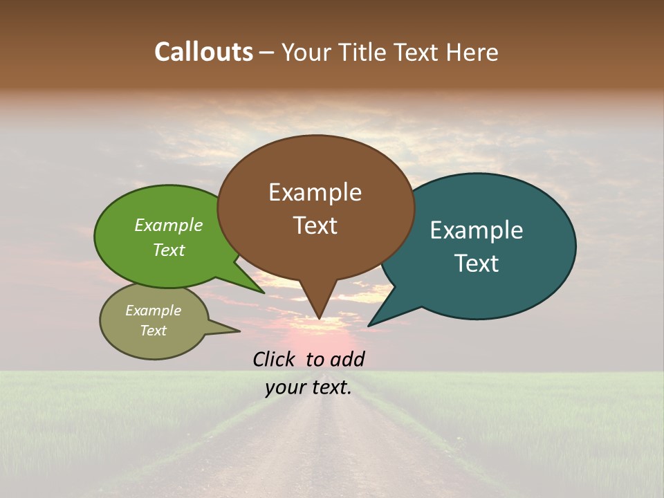 Path Field Forest PowerPoint Template