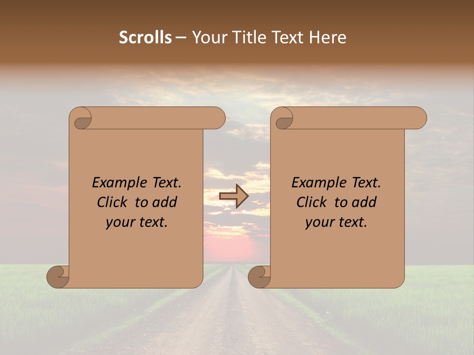 Path Field Forest PowerPoint Template