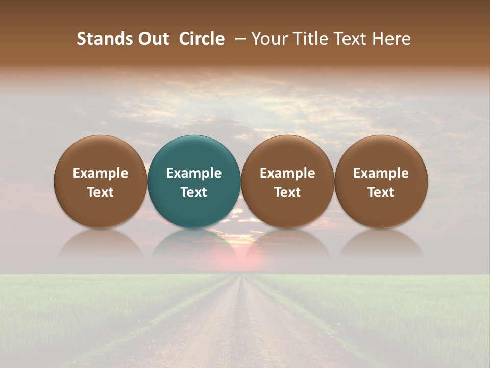 Path Field Forest PowerPoint Template