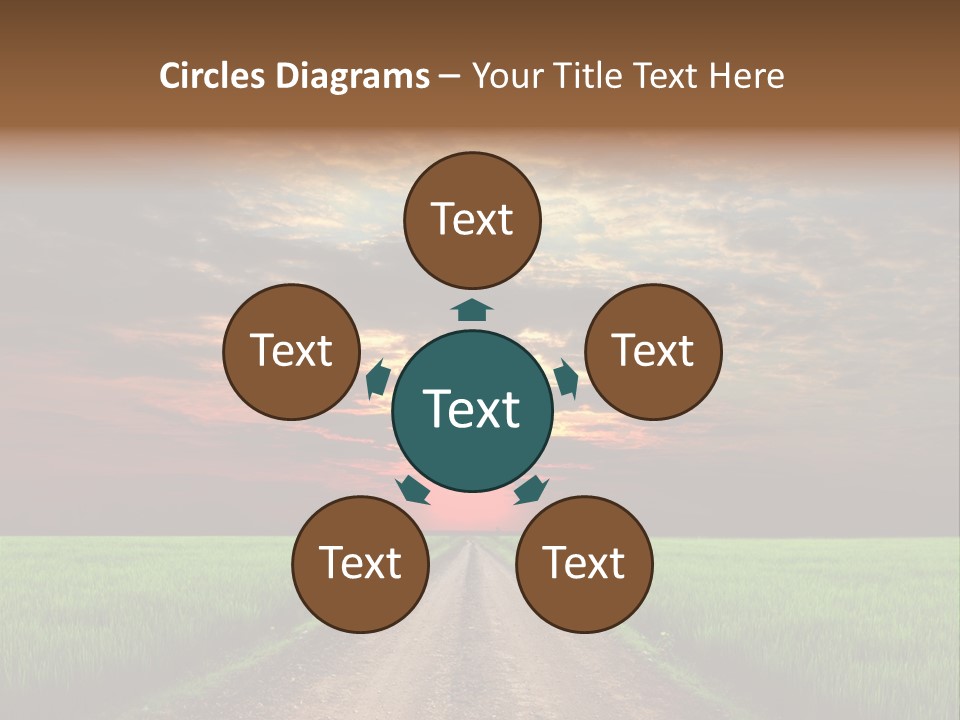 Path Field Forest PowerPoint Template